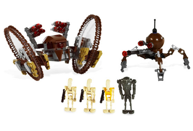 LEGO Set-Hailfire Droid & Spider Droid-Star Wars / Star Wars Episode 2-7670-1-Creative Brick Builders